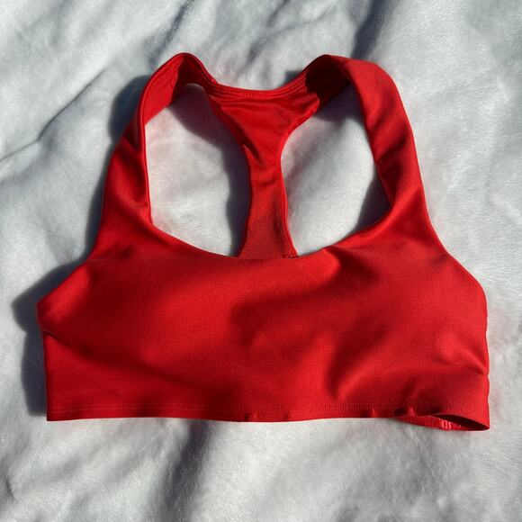 Alo Yoga 7/8 Airlift Leggings Red Hot Summer Sz XS Advantage Racerback Bra Sz S - Picture 15 of 16